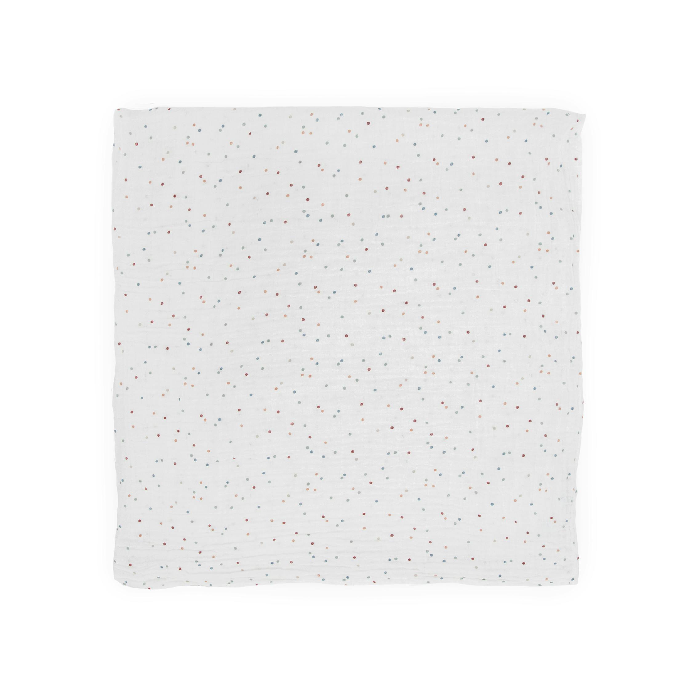 Cotton Muslin Swaddle Blanket - Dots