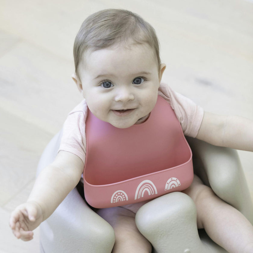 Chasing Rainbows Little Bites Narrow Bib