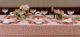 La Leccia Tablecloth in Dark Pink