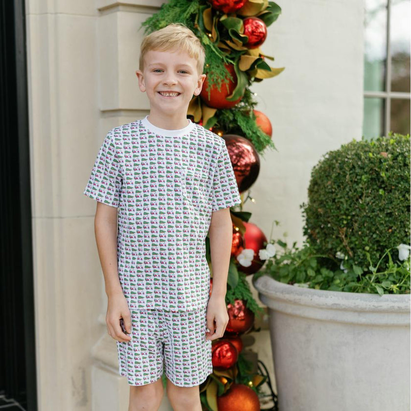 Charles Boys' Short Set - Christmas at the Club