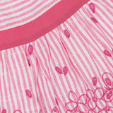 Pink Tulip Rose Embroidered Dress