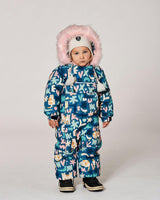 One-Piece Baby Play Snowsuit Designed for Car Seat