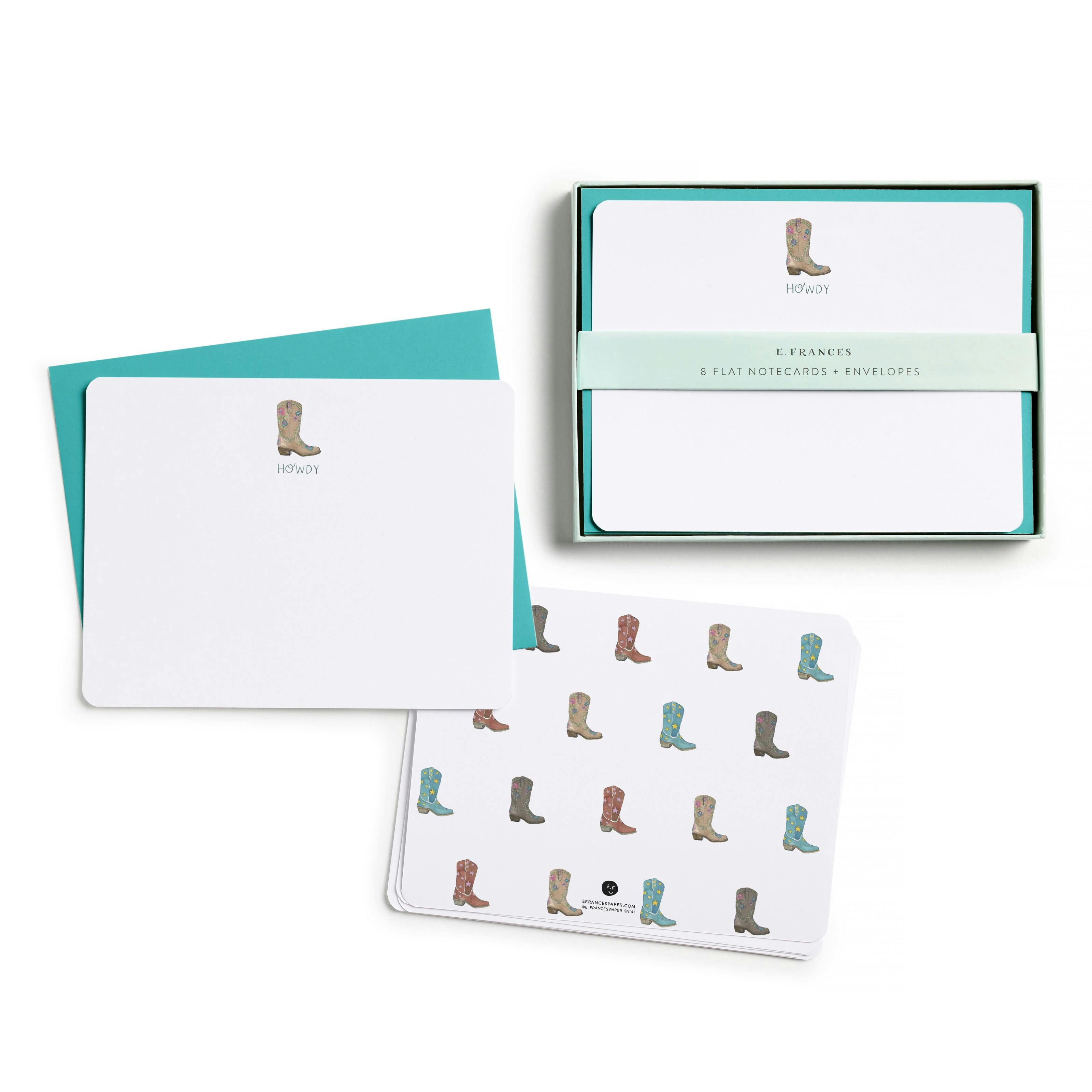 Set of 8 Flat Notecards