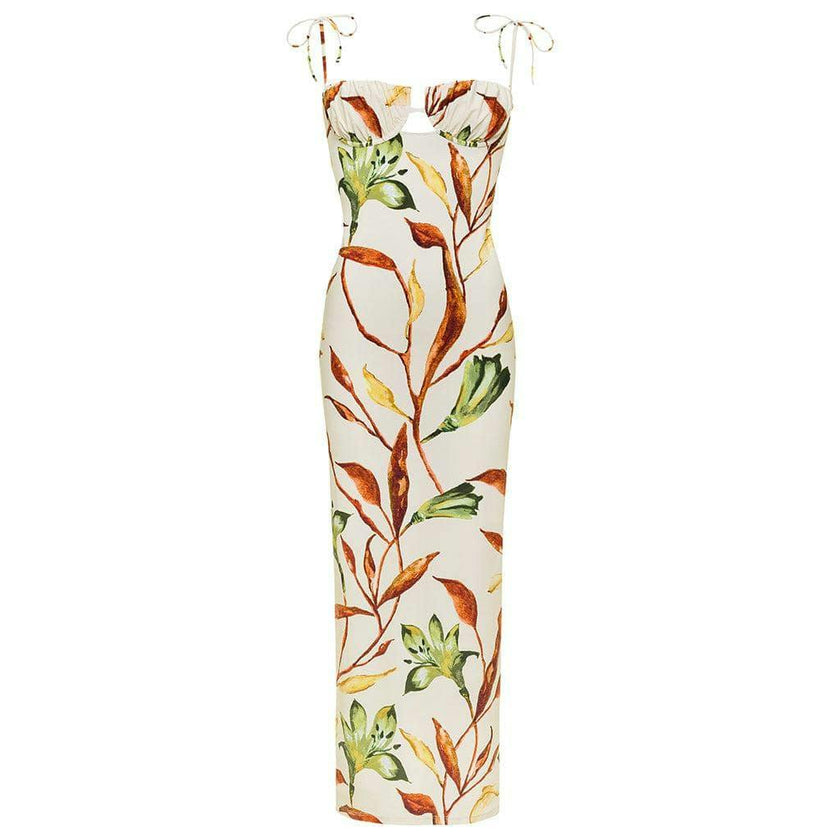 Petal Long Slip Dress