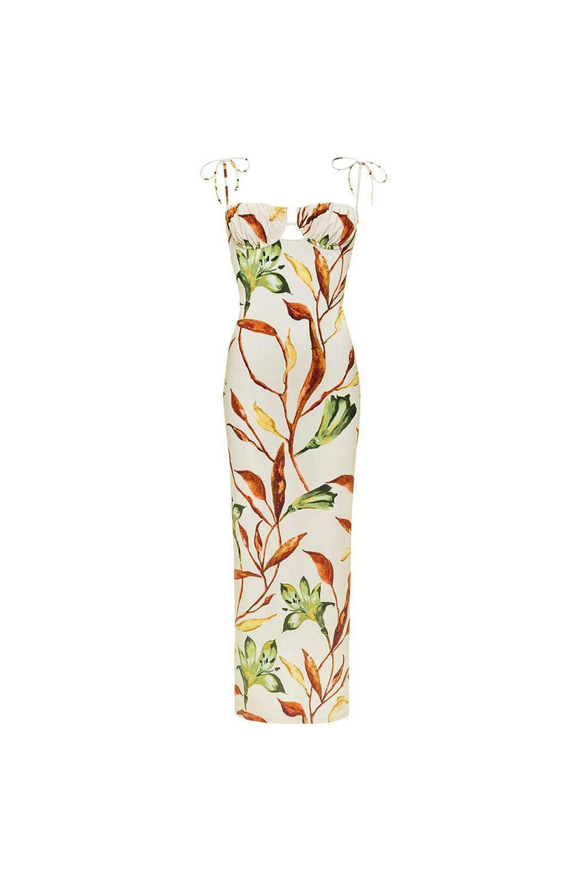 Petal Long Slip Dress