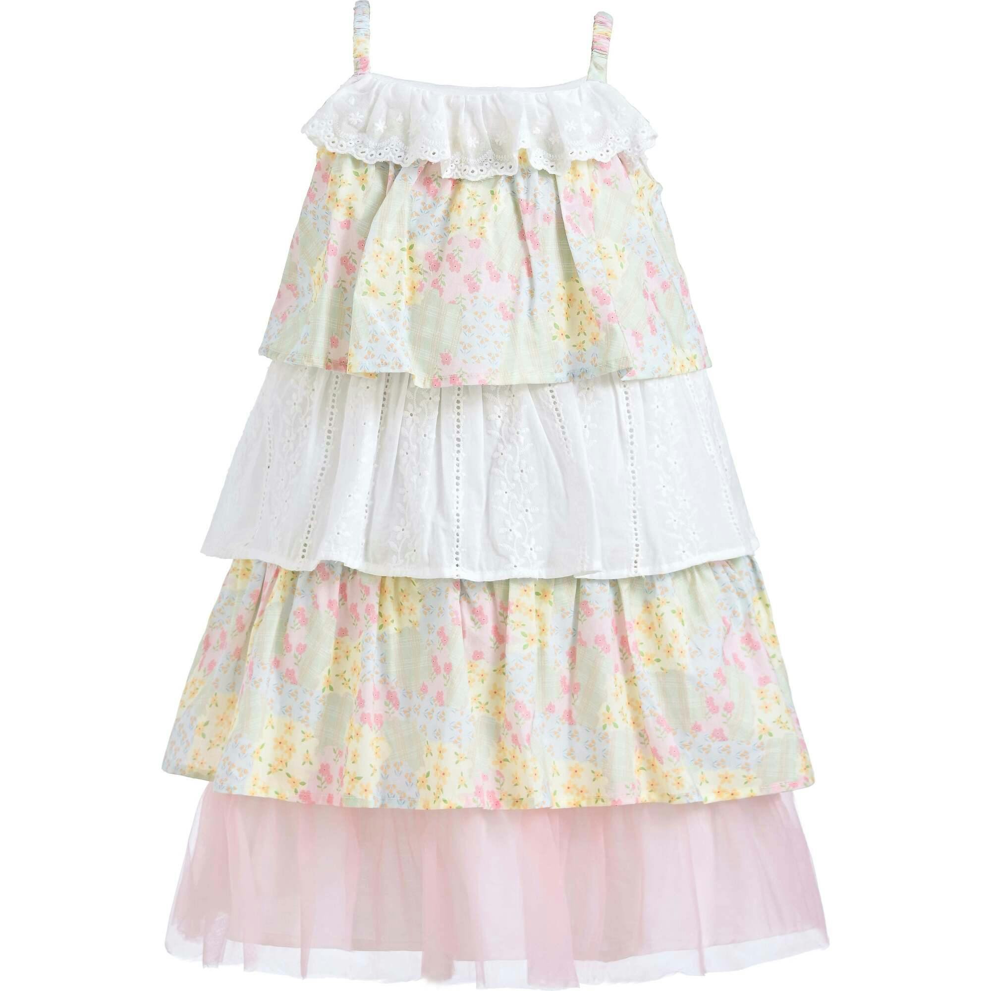 Tiered Warm Floral Dress Set