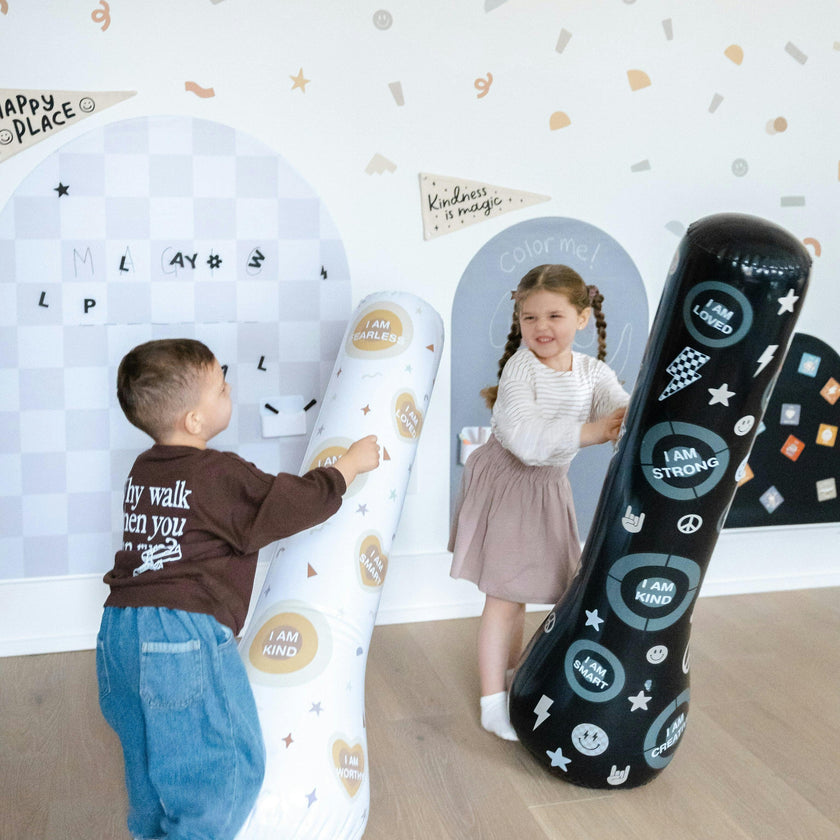 Magic Puncher - Inflatable Punching Bag for Kids with Positive Affirmations