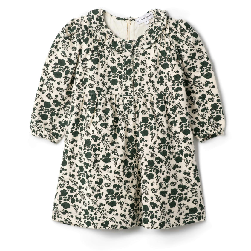 Woven Flannel Dress Forest