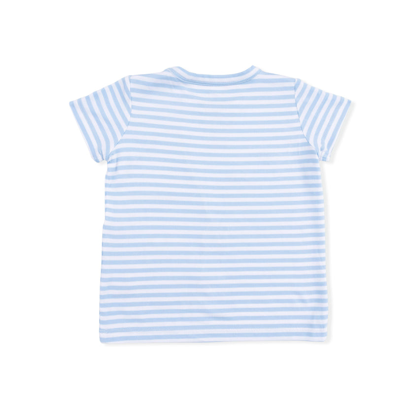 Sailor Sea Creatures Appliques - Crew Neck Tee with Cargo Short