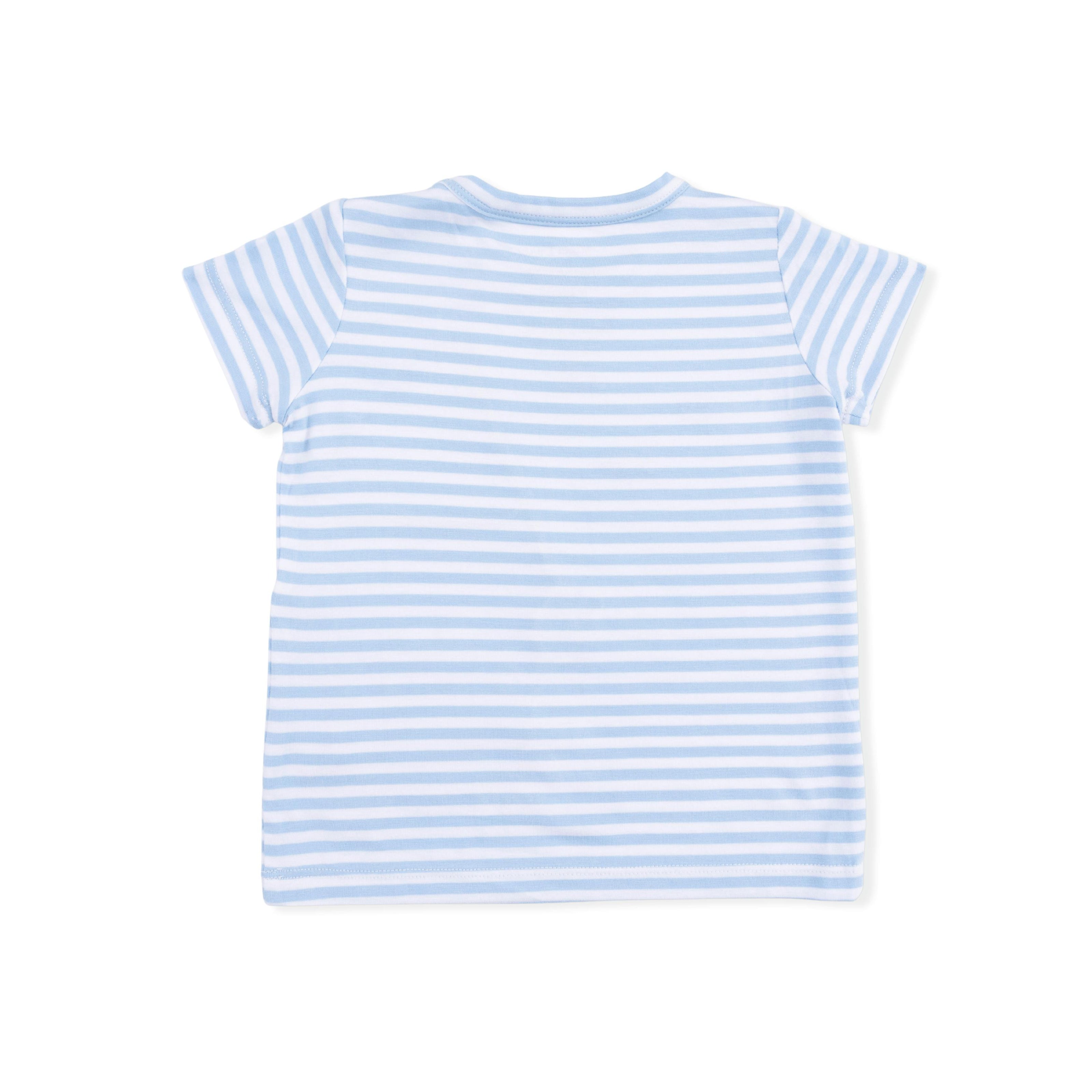 Sailor Sea Creatures Appliques - Crew Neck Tee with Cargo Short