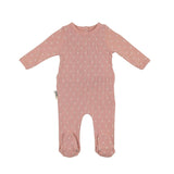 Ribbed Pineapple Footie and Beanie Set