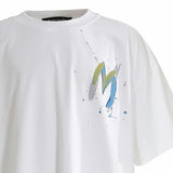 White Oversized Graphic T‑Shirt