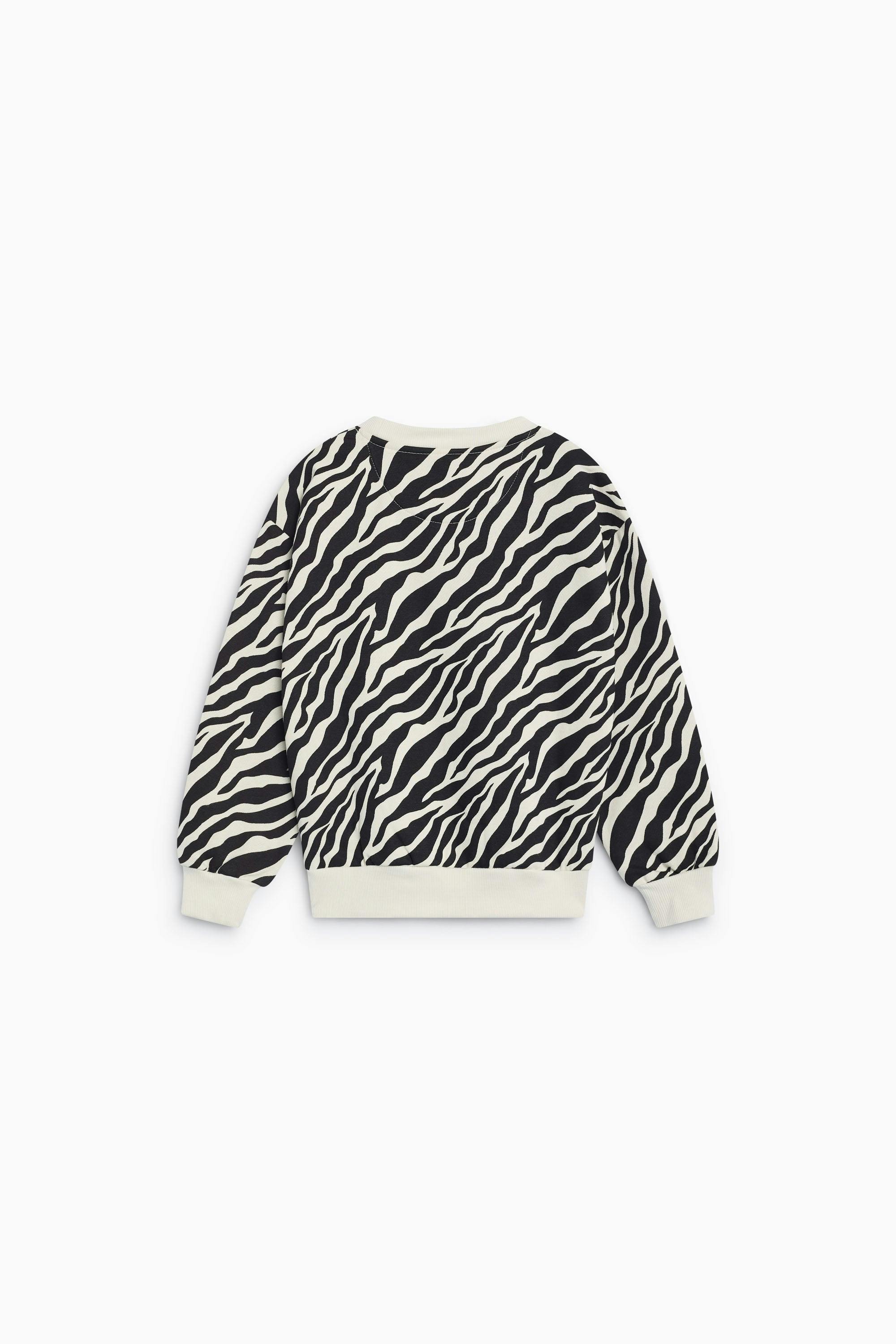 TNS Logo Sweatshirt Zebra Print