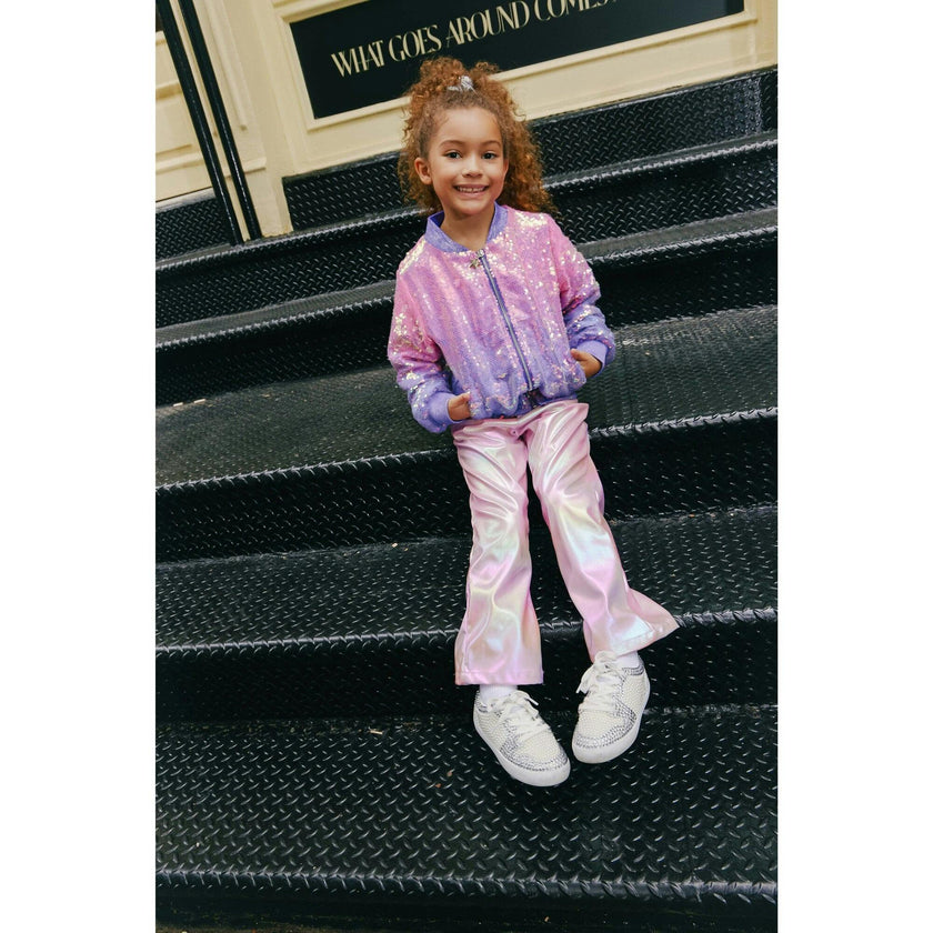 Women's Lavender Haze Sequin Bomber