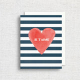 Je T'Aime Greeting Card