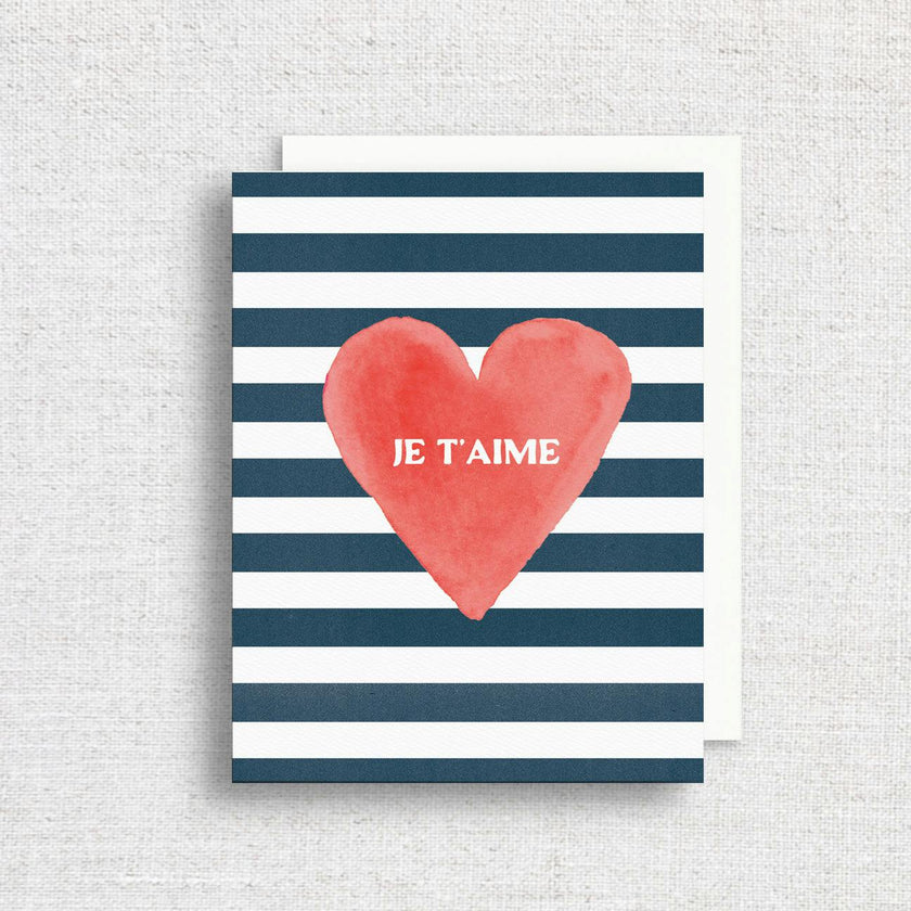 Je T'Aime Greeting Card
