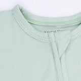 Solid Cameo Green - 2 Way Zipper Footie