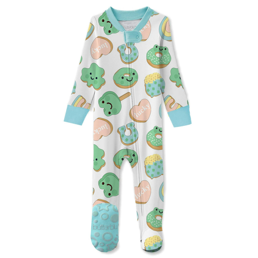 CRUZ Snug Fit Footed Baby Girls Pajamas