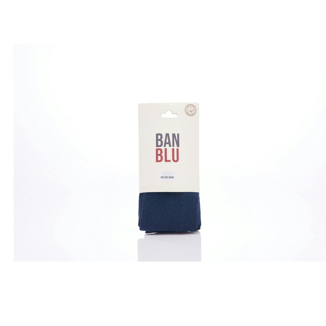 Navy Bamboo Cotton Tights