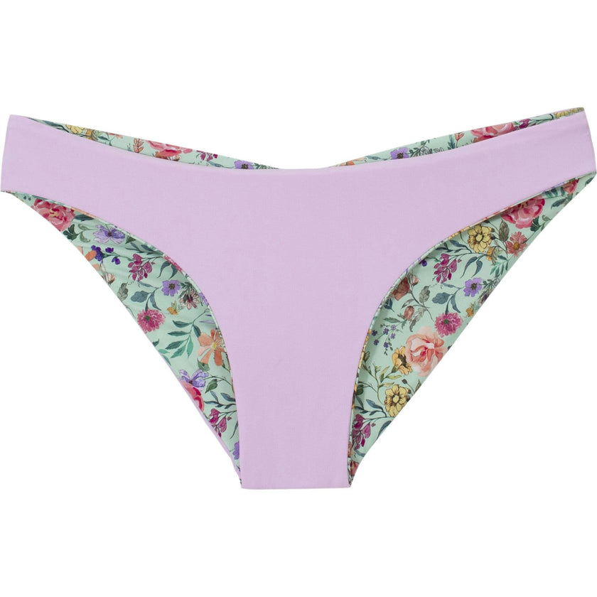 Women'S Reversible Ruched Full Bikini Bottom, Florals
