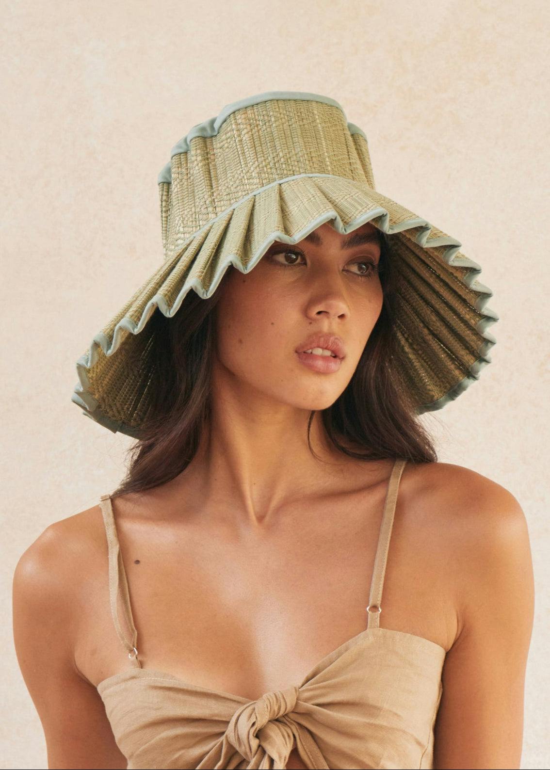 Sea Foam Capri Hat