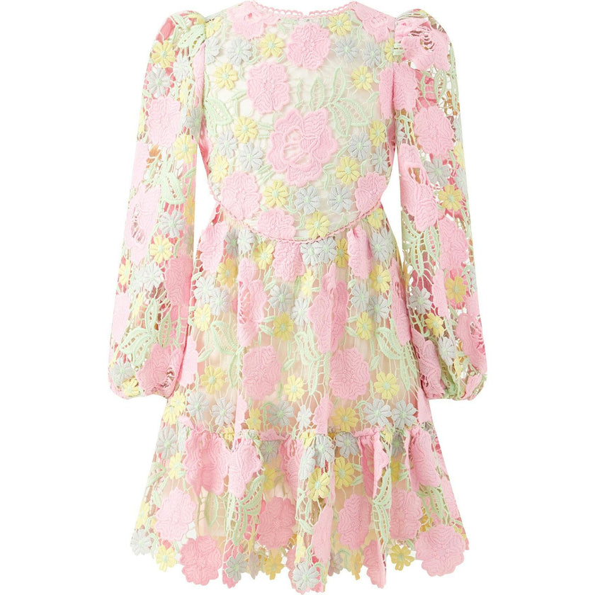 Estella Embroidered Mini Dress