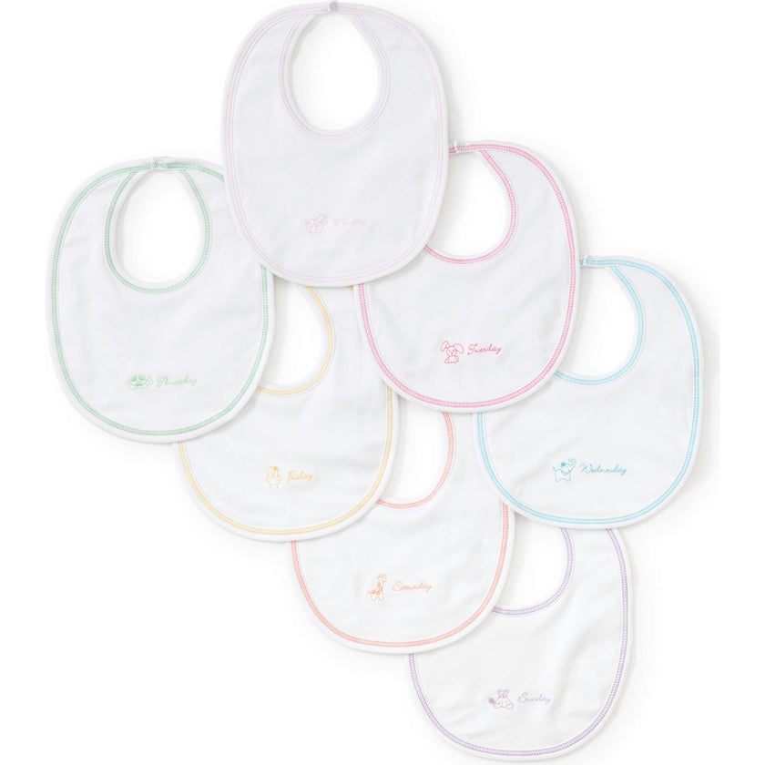 Girls Days of the Week Bibs Set