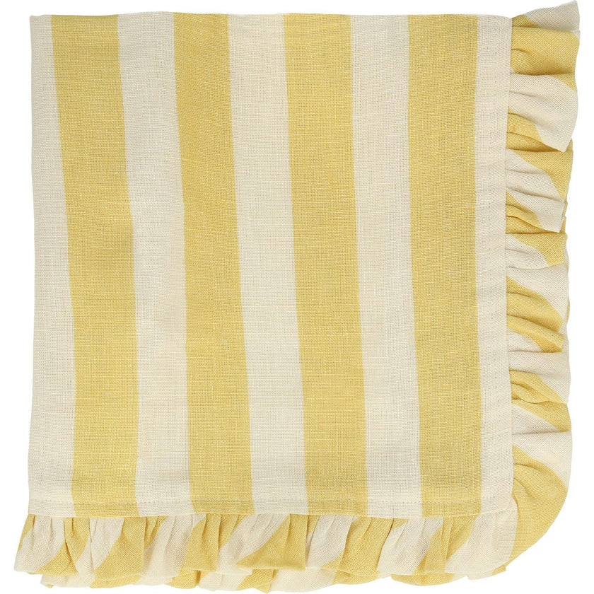 Stripe Ruffle Fabric Napkins