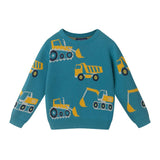 Kids Graphic Sweater | Construction Crew