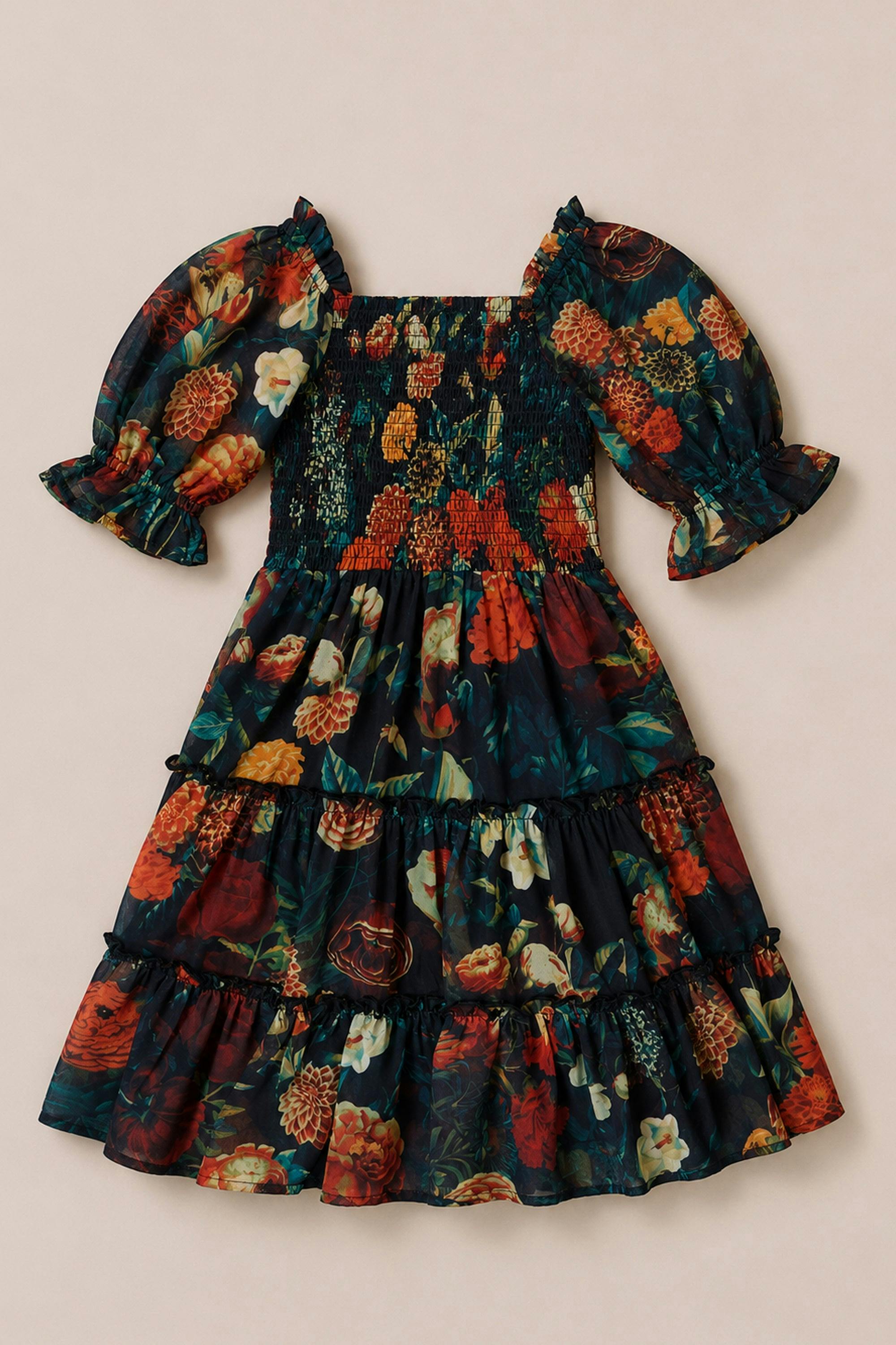 Mini Madeline Dress in Imogen Moody Floral