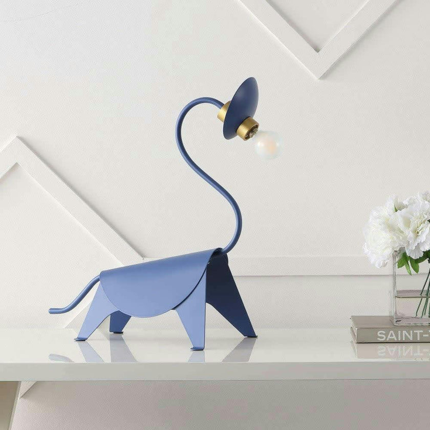 Bradley 16" Modern Industrial Iron Brachiosaurus LED Kids' Lamp
