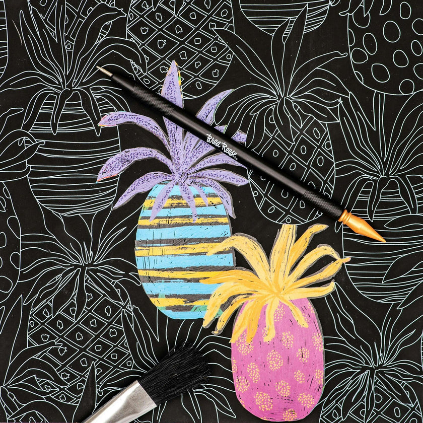 Brea Reese: Scratch Art Paper Pad - Tropical