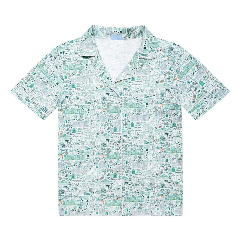 Ireland Women’s Button Front Short Pajama Set