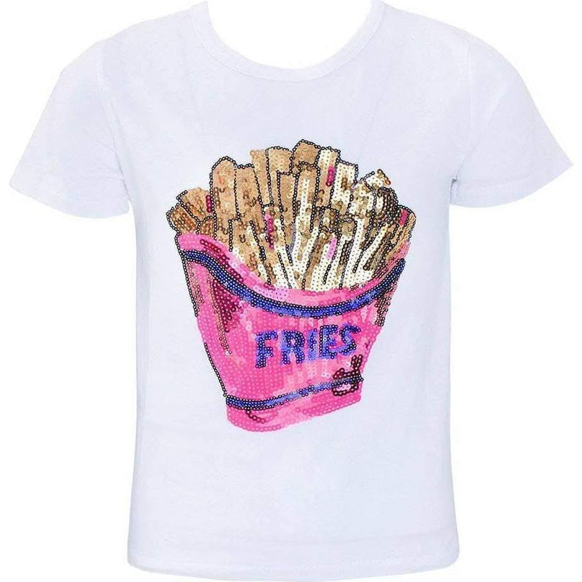 I love French Fries Sequin T-Shirt