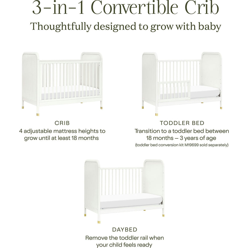 Brimsley Tambour 3-in-1 Convertible Crib