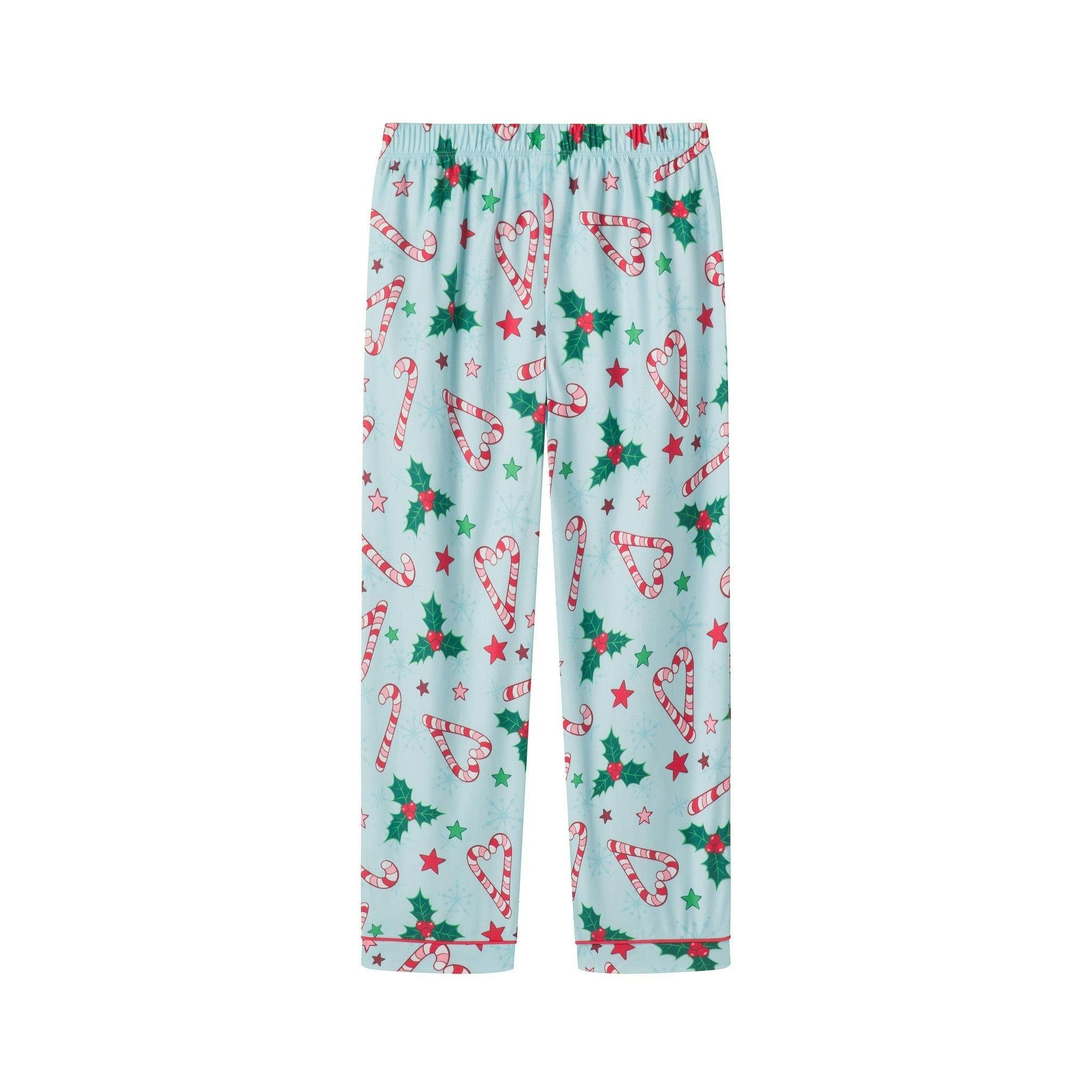 Girls & Tween Pajama Set | Candy Cane Hearts