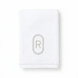 DH Oval Monogram Embroidered Fingertip Towel
