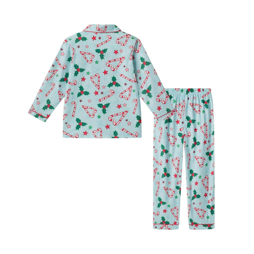 Girls & Tween Pajama Set | Candy Cane Hearts