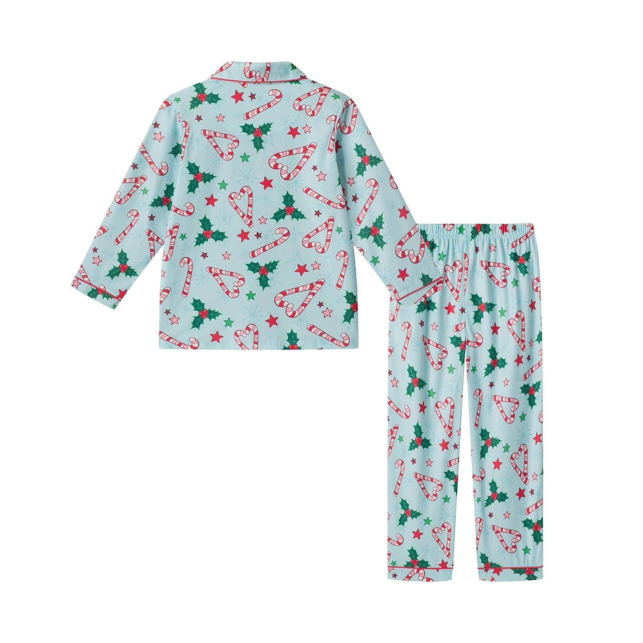 Girls & Tween Pajama Set | Candy Cane Hearts