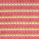 Striped Ruffle Sweater Top, Pink
