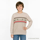 Boys Cozy Holiday Pullover | Bringing Home the Tree