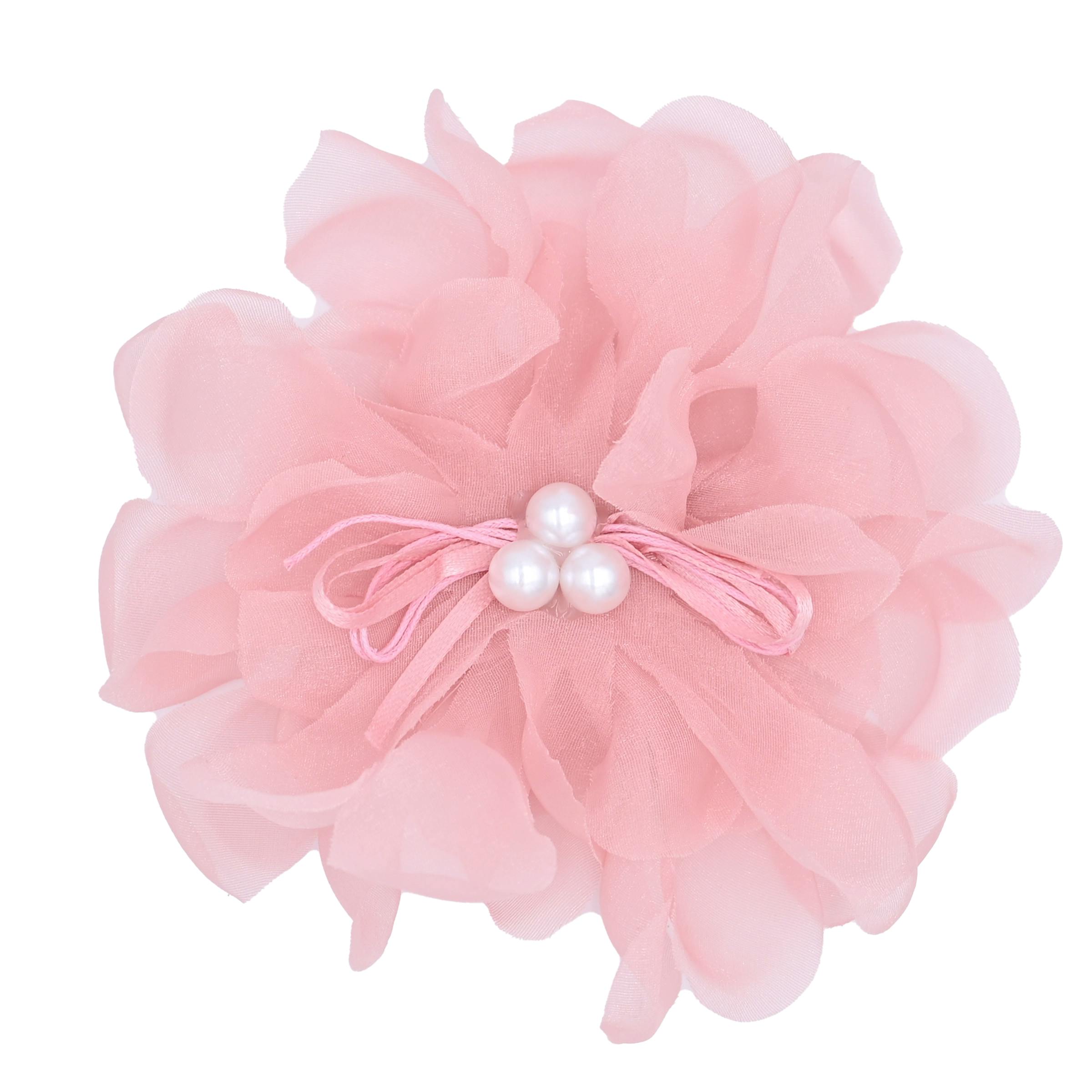 Pearl Ribbon Flower Hairclip