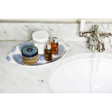 Iris Blue Burst Handled Oval Platter