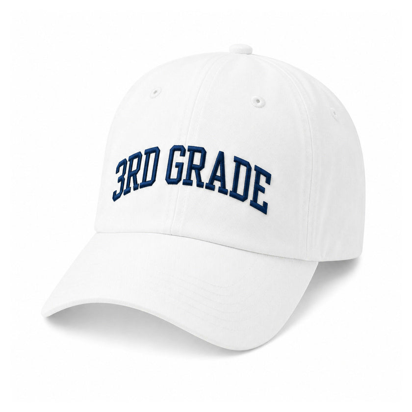 Back-to-School 3rd Grade Baseball Hat