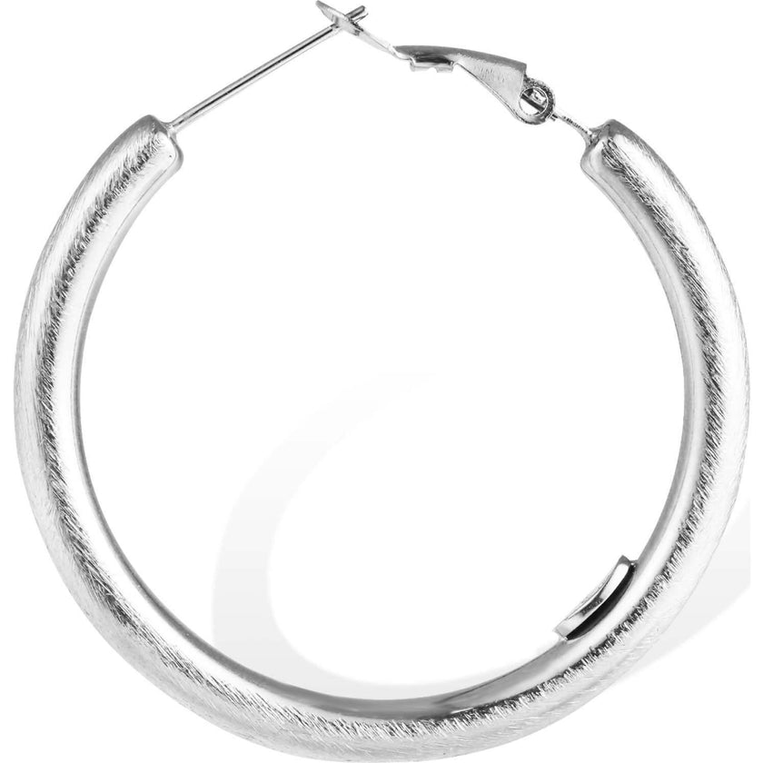Retro Medium Hoop Earrings