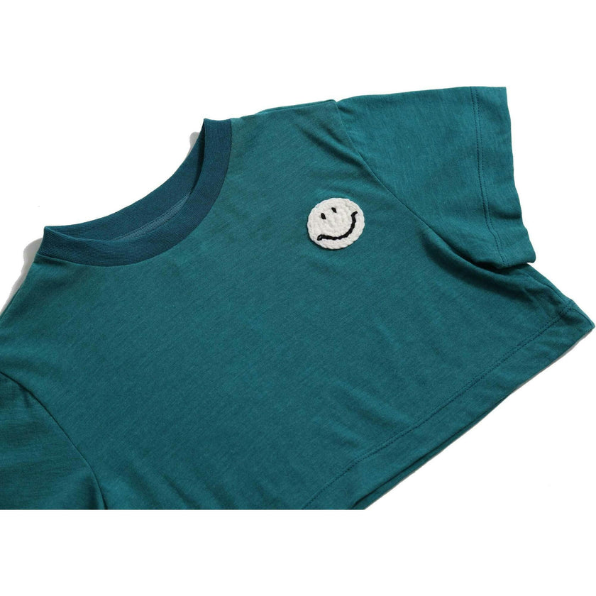 CLASSIC SMILEY CROPPED TEE