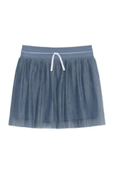 slate pleated skort