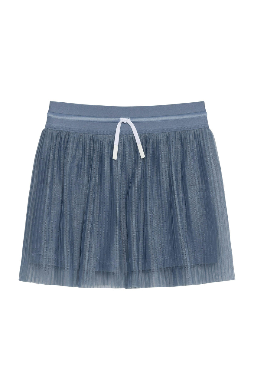 slate pleated skort