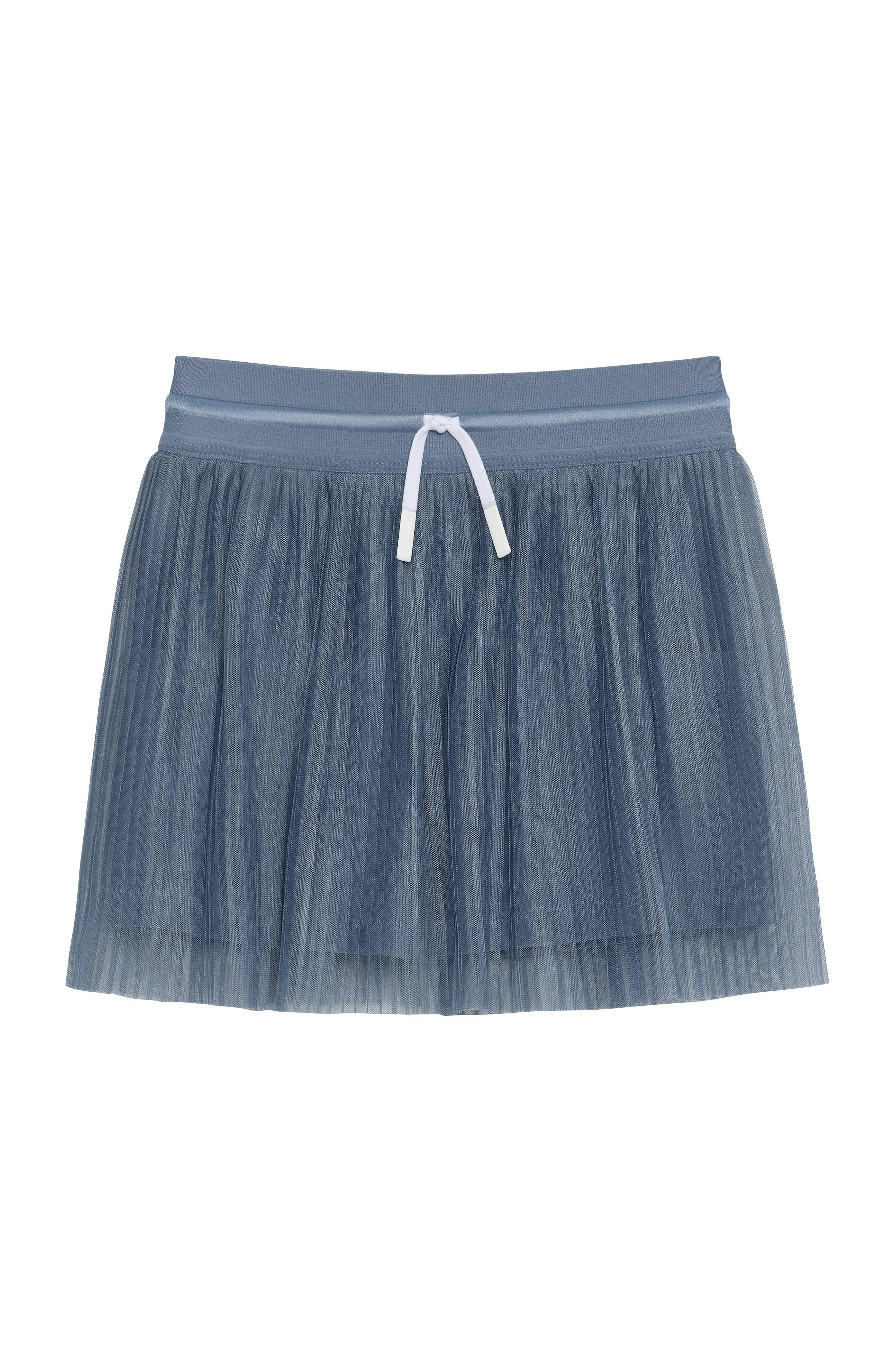 slate pleated skort