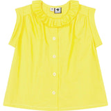 Iris Ruffle Top, Yellow